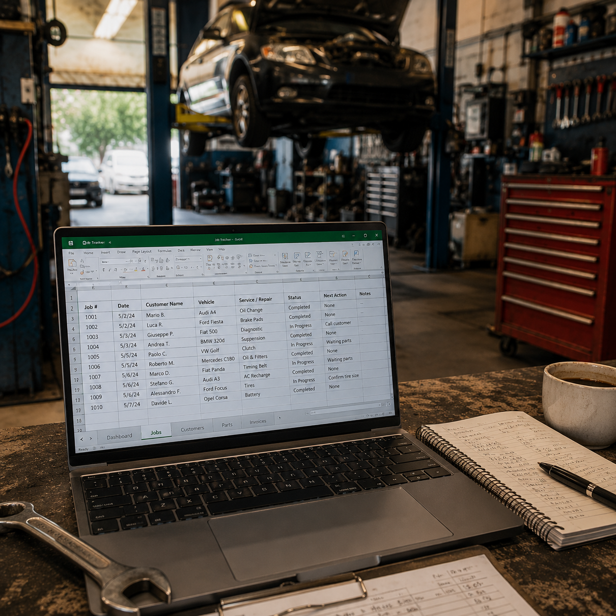 James T., Shop Owner from Texas, USA, using the Garage Management System